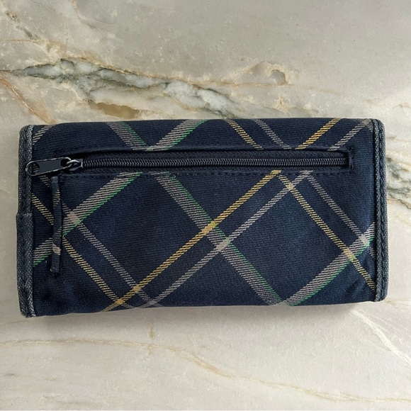 Aeropostale Navy Plaid Wallet - Picture 2 of 8